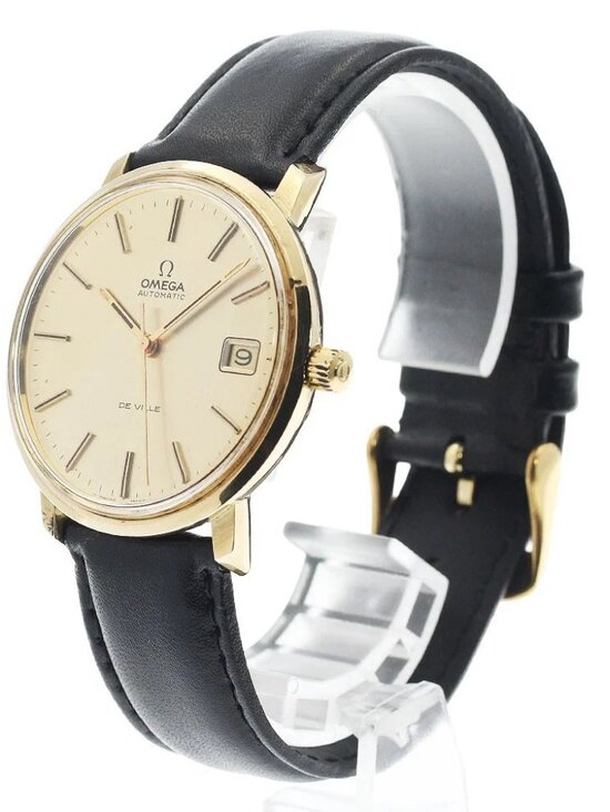 OMEGA De Ville T00L 107 Date Gold Dial Automatic Men\'s Watch_931641 main image 8